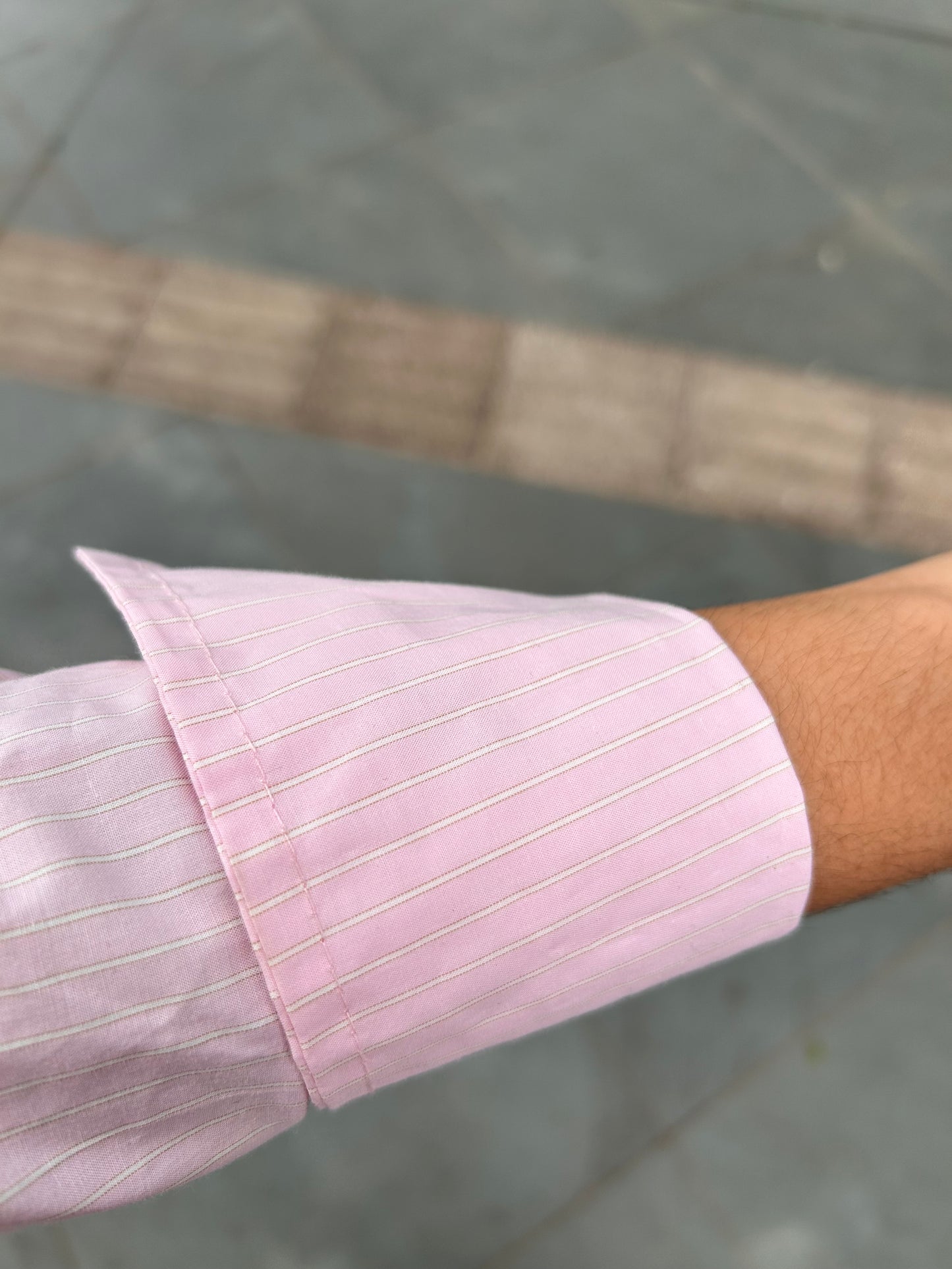 Camisa Juli listrada rosa