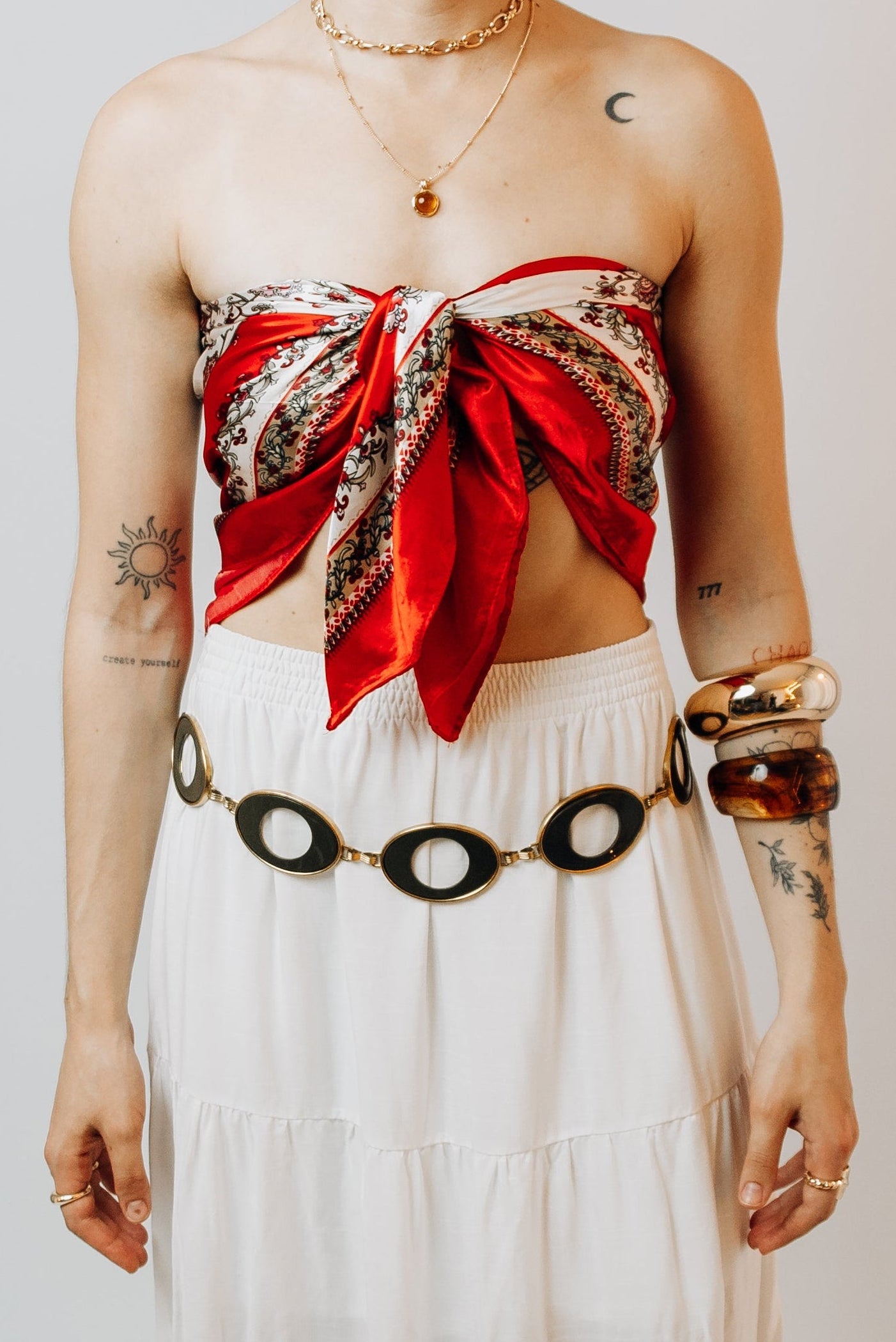 Saia Longa com babados