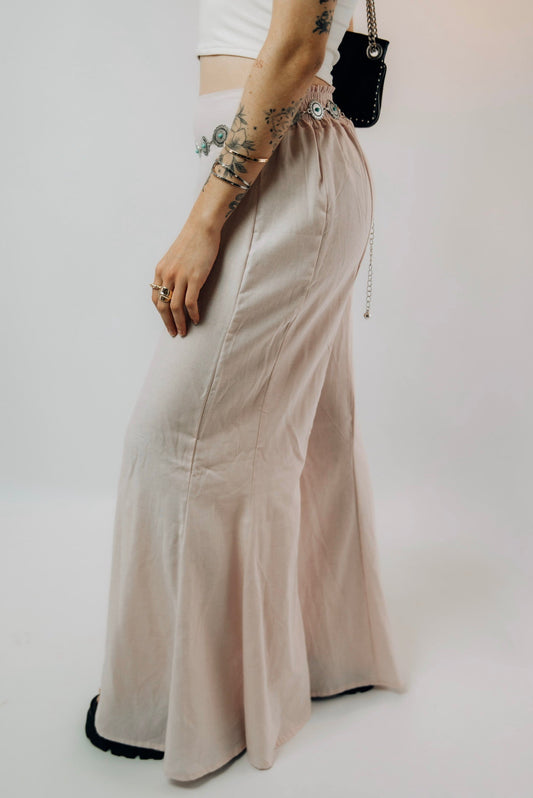 Calça boca de sino 70s