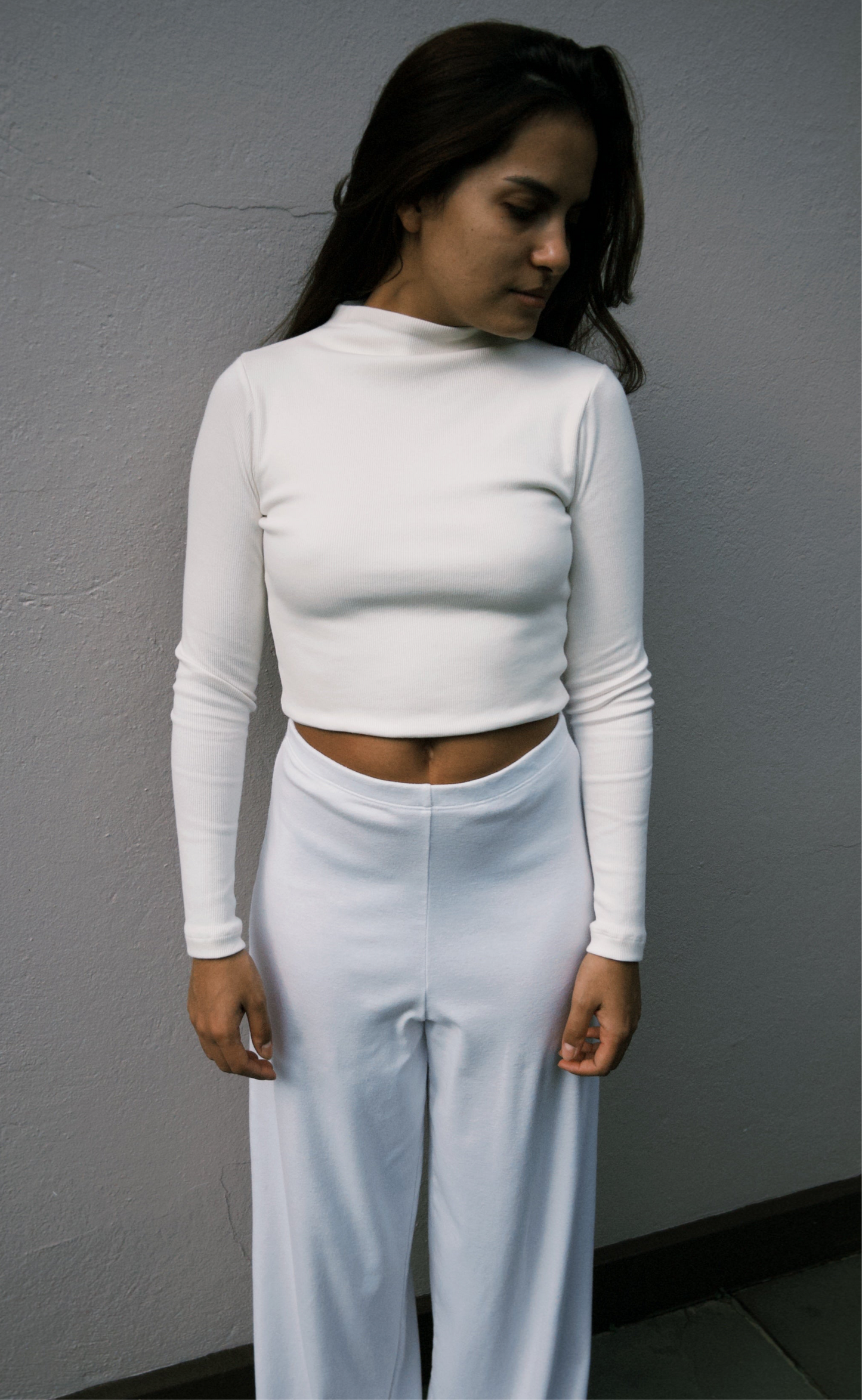 Cropped manga longa